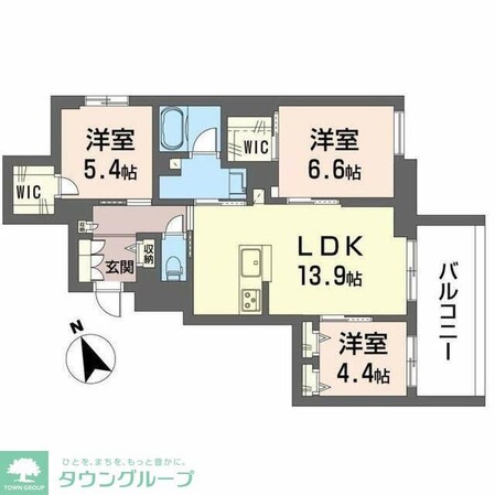 ピノ・グリナージュの物件間取画像